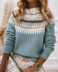 Fair Isle Crewneck Sweater for Women