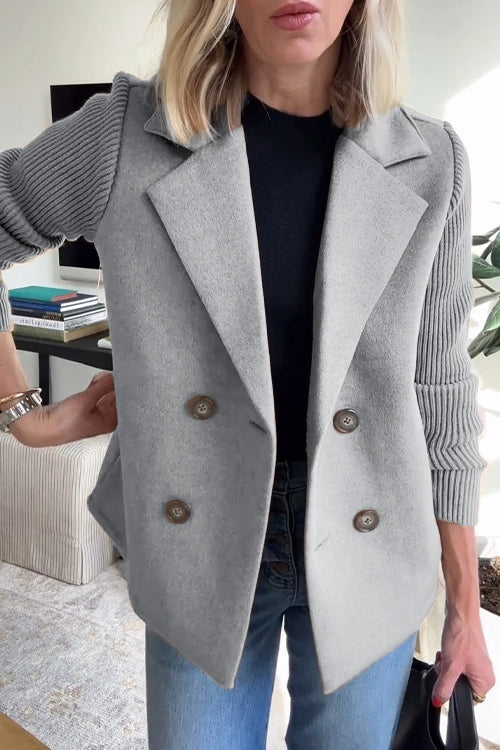 Double-Breasted Relaxed Fit Jacket for Women