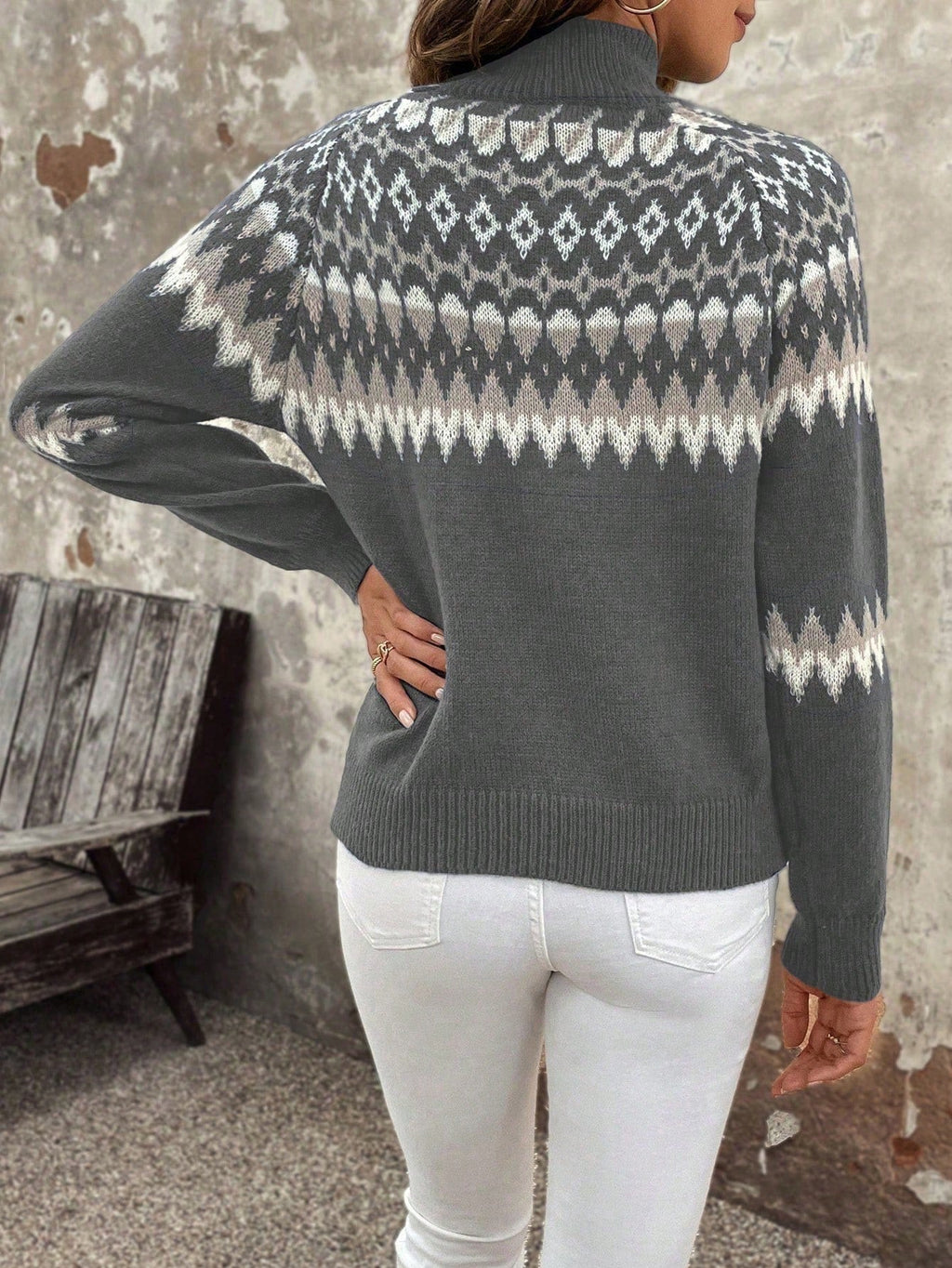 Classic women's turtleneck sweater