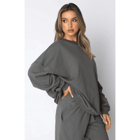 Oversized Crew Neck Sweater for Women