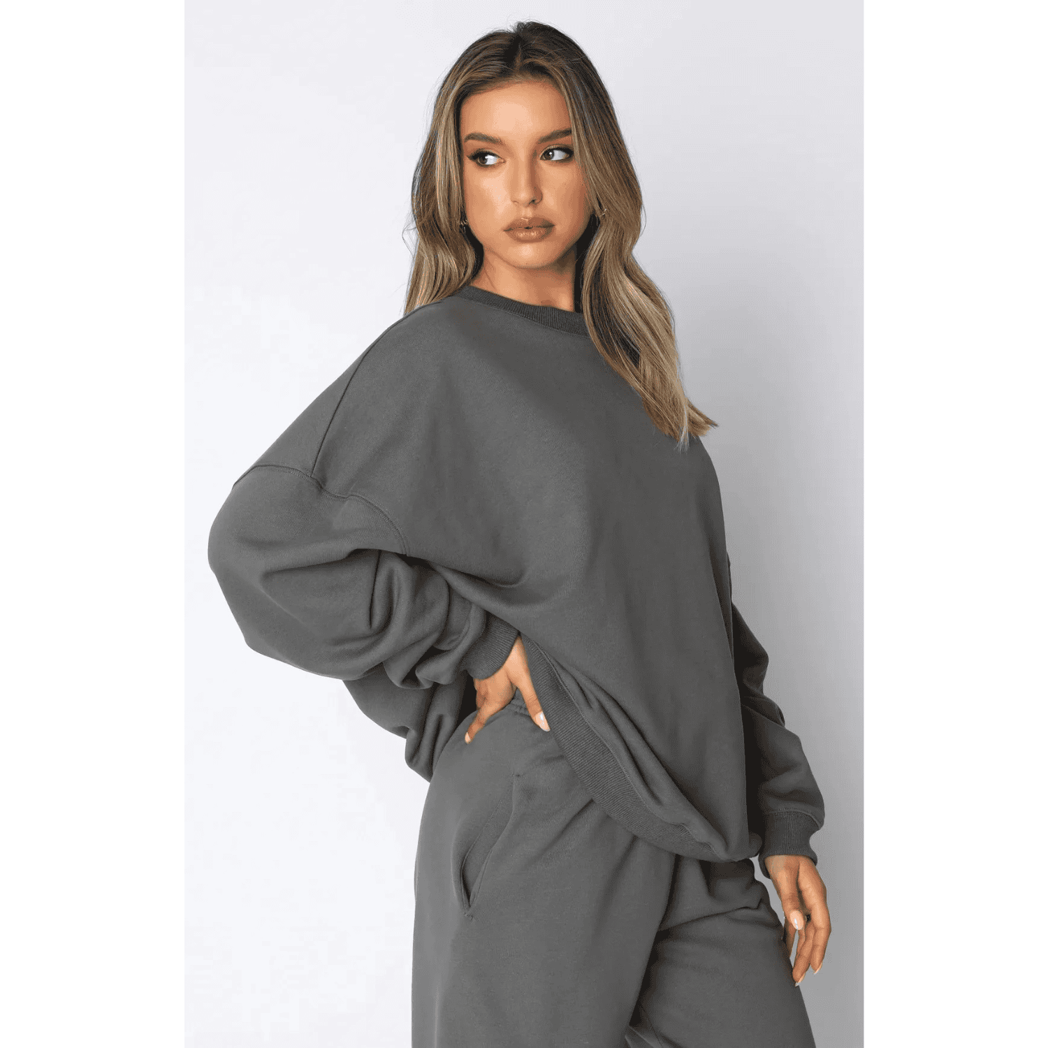 Oversized Crew Neck Sweater for Women