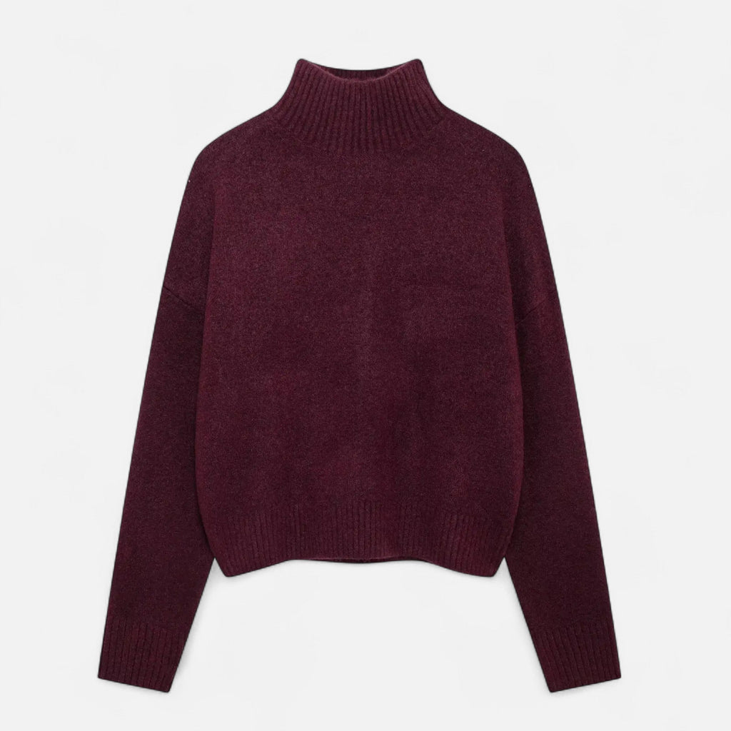 Women's turtleneck sweater - Warm vintage style with timeless elegance