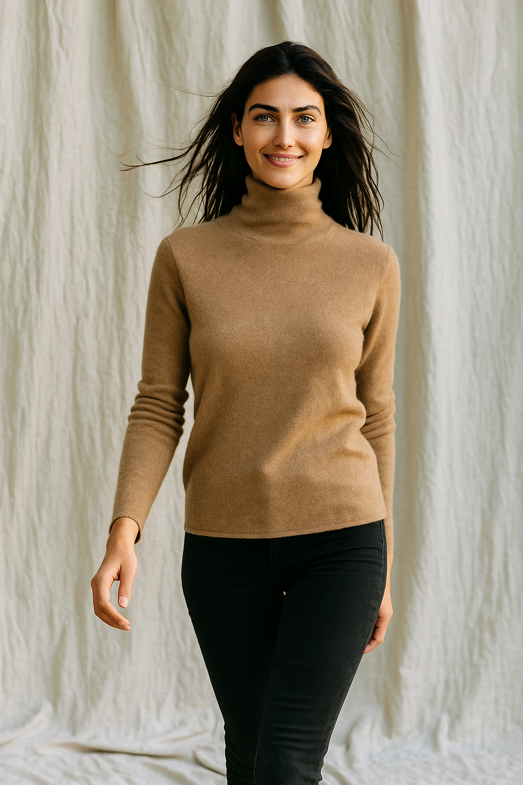 Cashmere Turtleneck Jumper – Soft Luxury Knit for Effortless Everyday Elegance