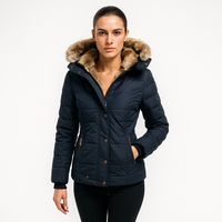 Hooded Quilted Puffer Jacket for Women