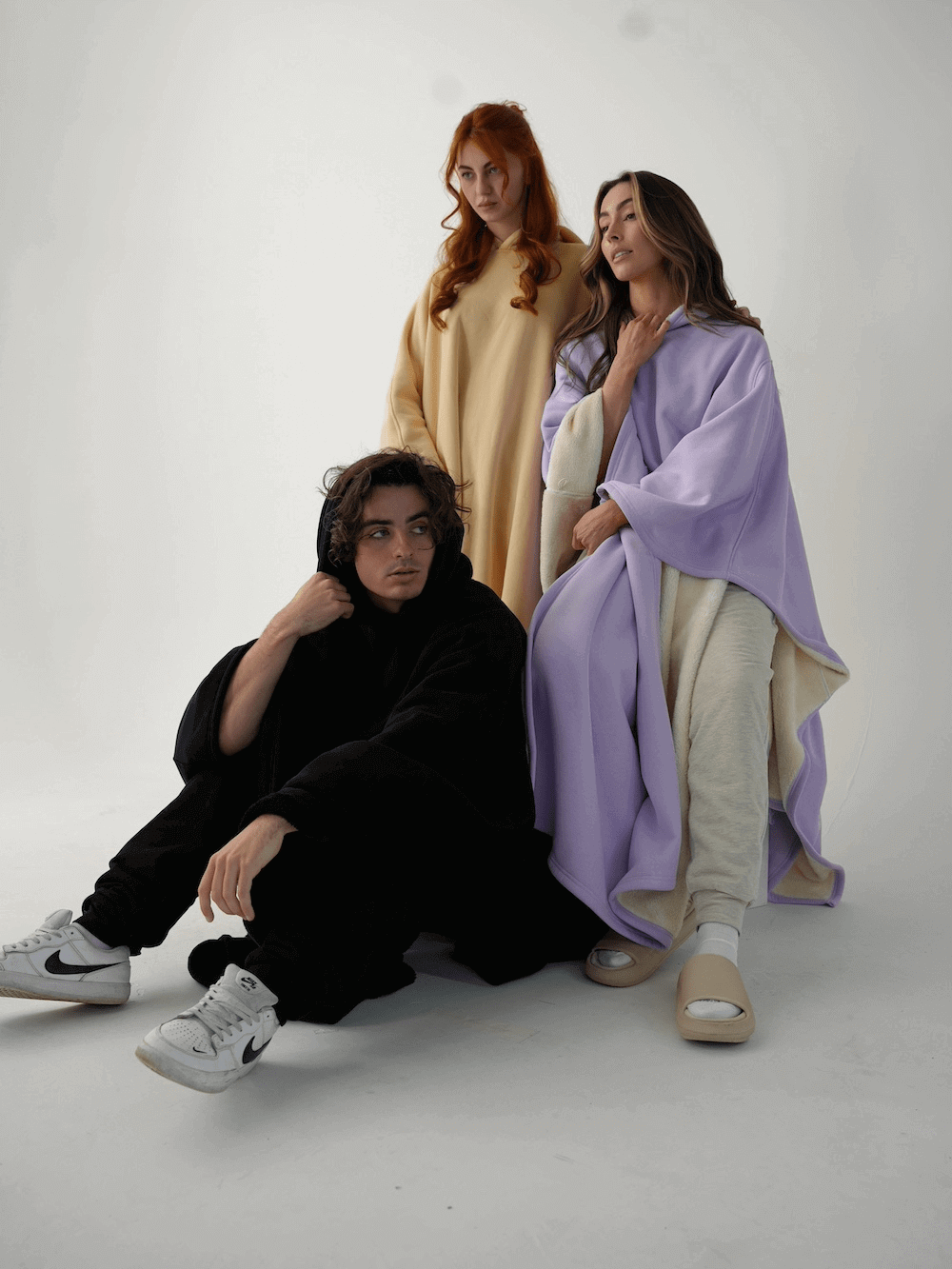 Oversized Hooded Blanket for Women