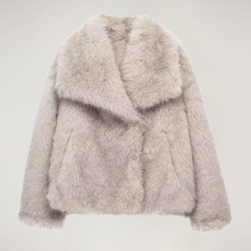 Oversized Faux Fur Coat for Women