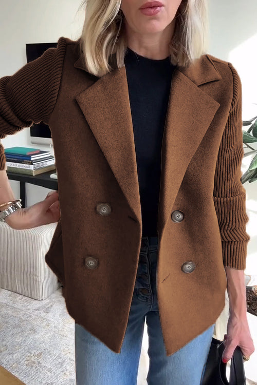 Double-Breasted Relaxed Fit Jacket for Women