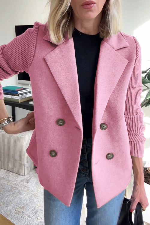 Double-Breasted Relaxed Fit Jacket for Women