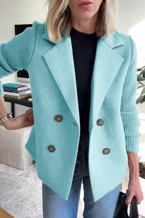 Double-Breasted Relaxed Fit Jacket for Women