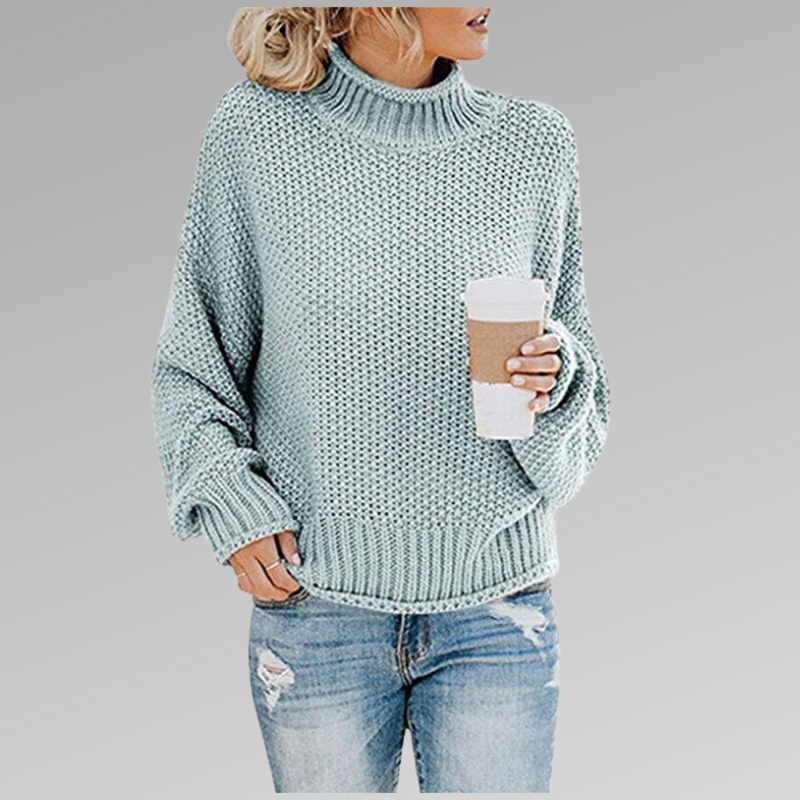 Oversized Turtleneck Sweater for Women