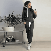 Relaxed Fit Hoodie Set for Women