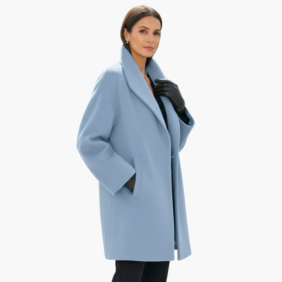 Oversized Cocoon Coat for Women