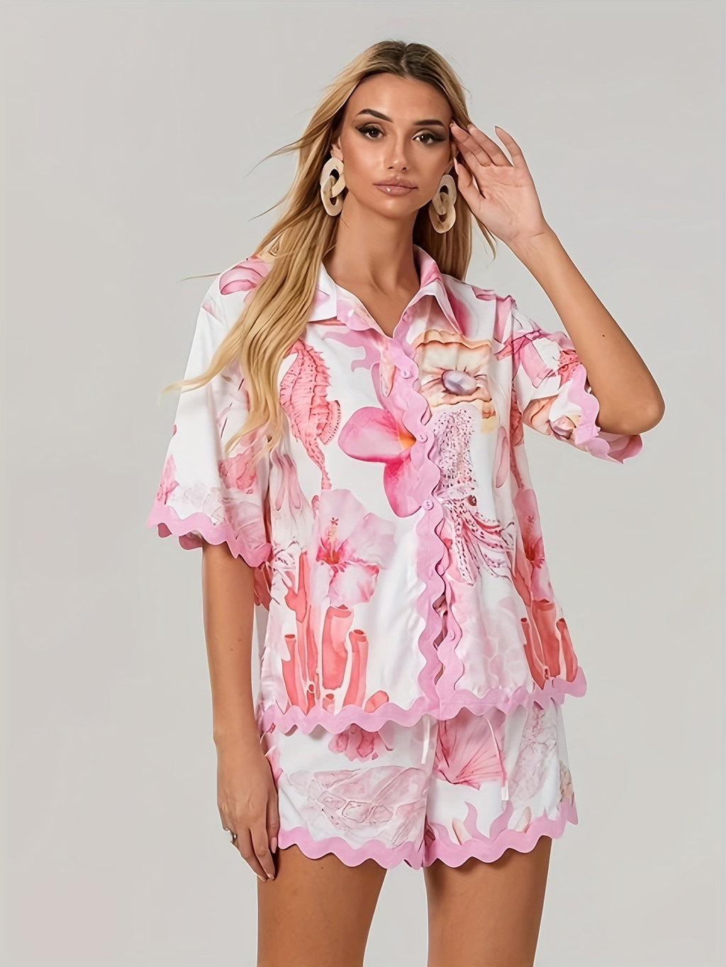 Printed Shorts Set | Women’s Summer Set | Cheerful Summer Set