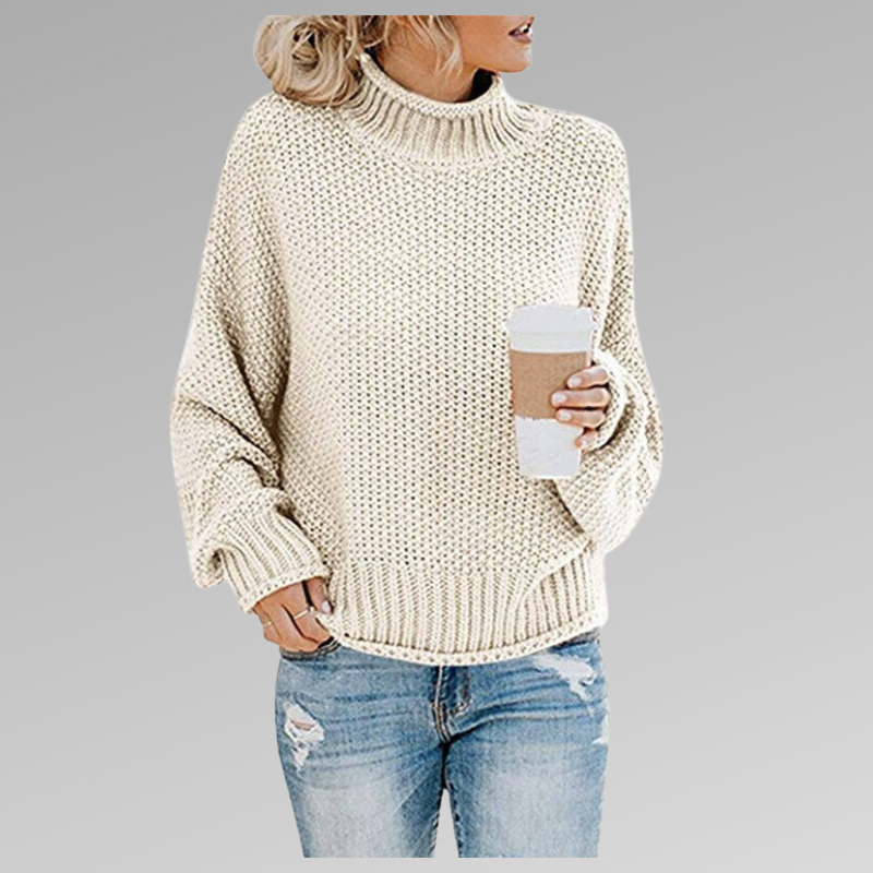 Oversized Turtleneck Sweater for Women