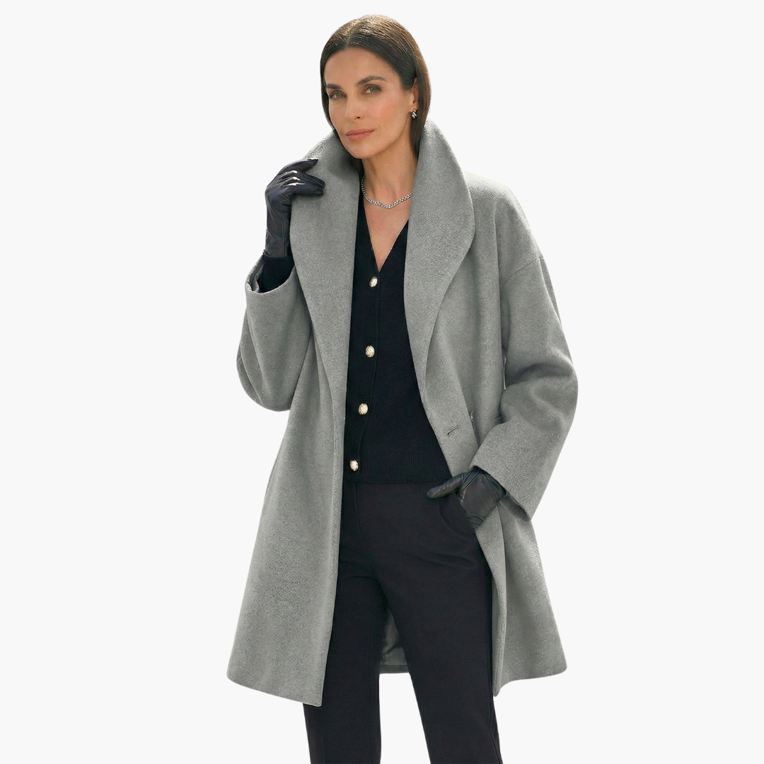 Oversized Cocoon Coat for Women