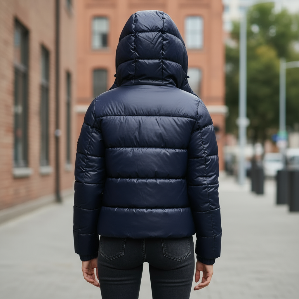 Hooded Quilted Puffer Jacket for Women