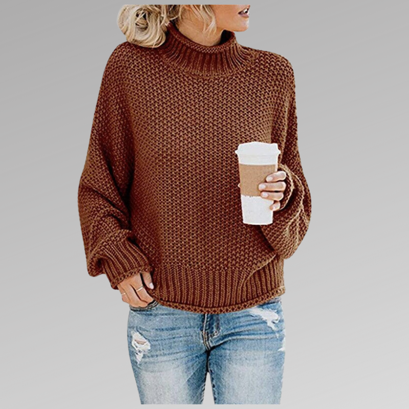 Oversized Turtleneck Sweater for Women