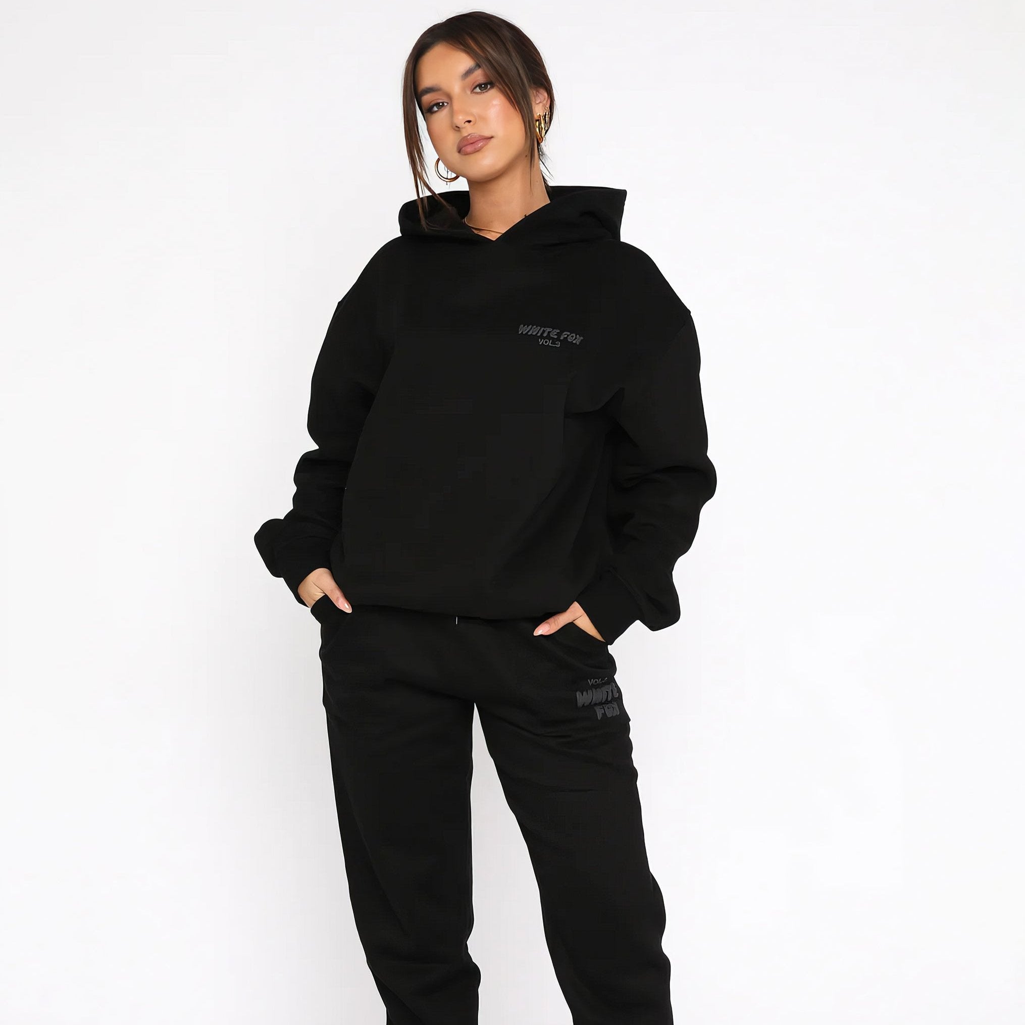 WhiteFox Set – Women's Two-Piece Hoodie & Pants Tracksuit
