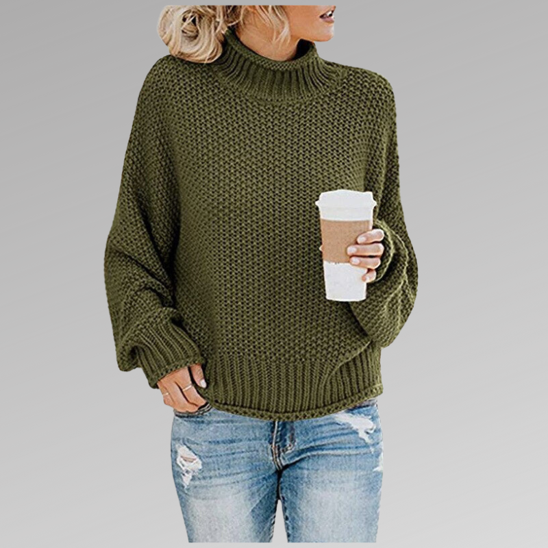 Oversized Turtleneck Sweater for Women