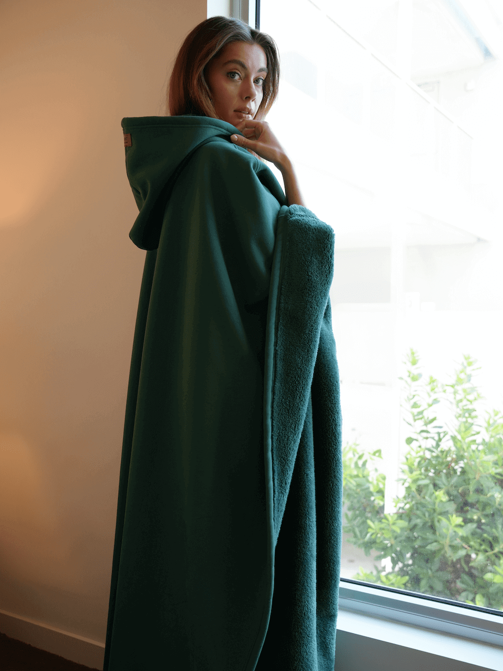 Oversized Hooded Blanket for Women