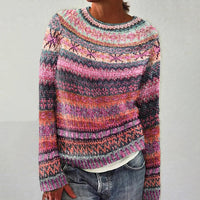 Fair Isle Knit Sweater for Women