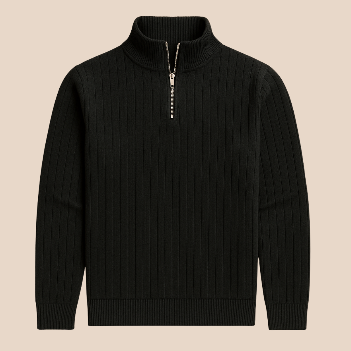Ashtin | Men’s Ribbed Half Zip Jumper