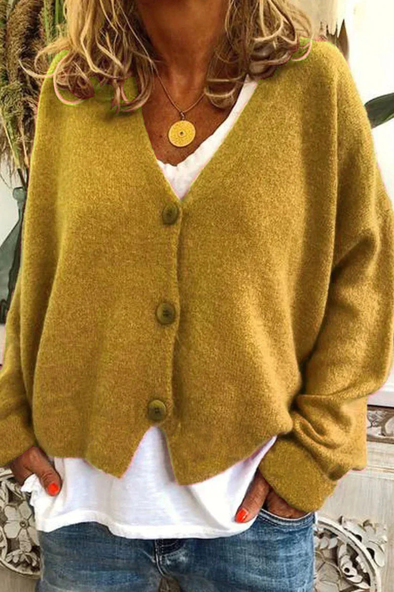 Aspenie | Women’s Patchwork V-Neck Cardigan