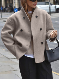 Double-Breasted Short Jacket for Women