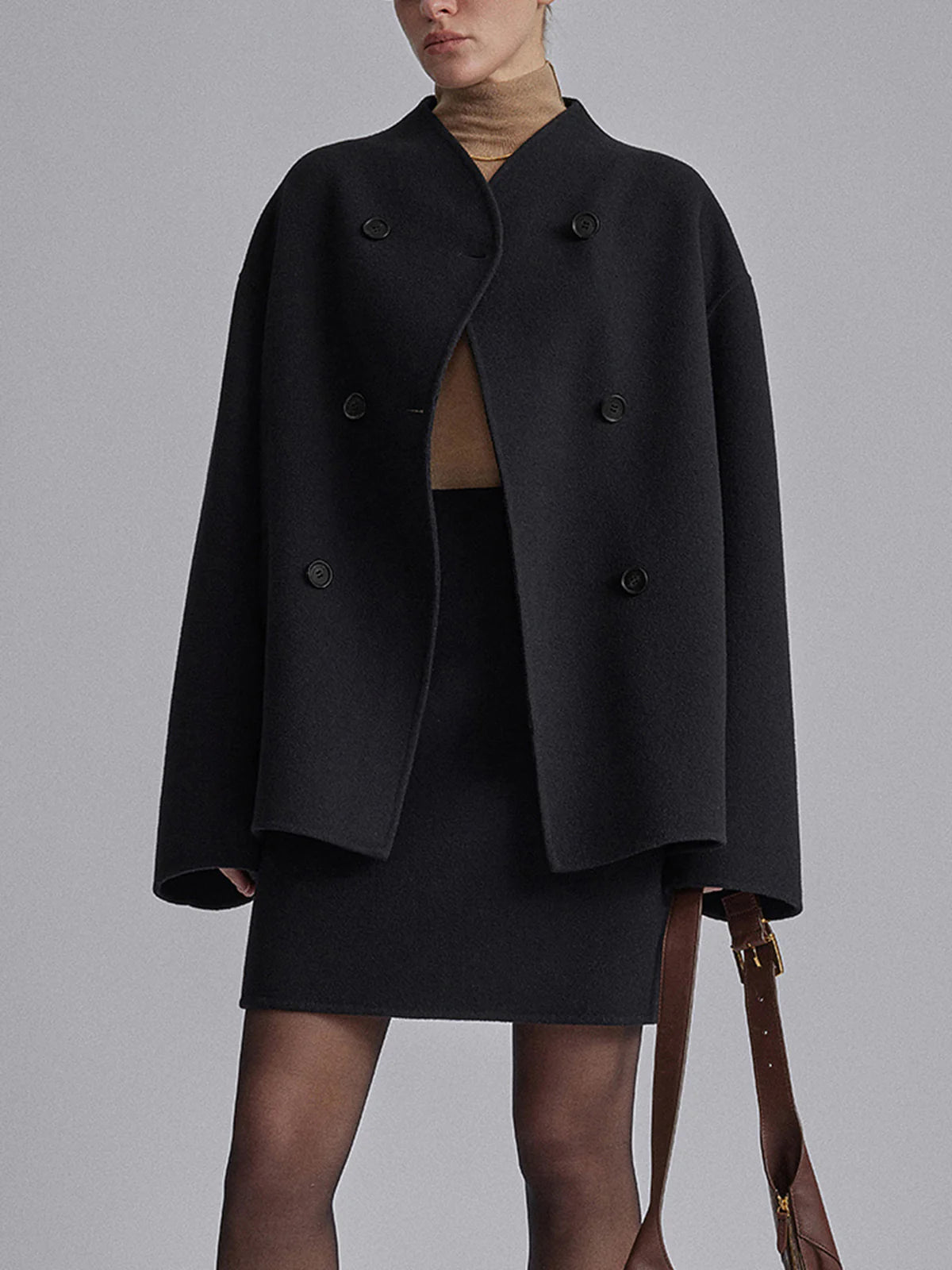 Double-Breasted Short Jacket for Women