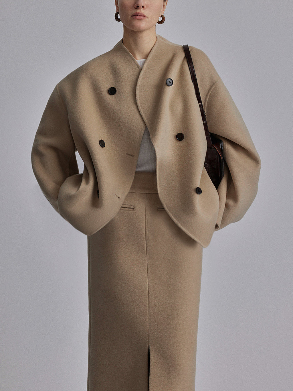 Double-Breasted Short Jacket for Women