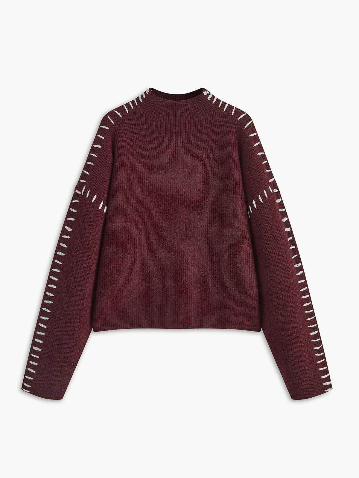 Oversized Women’s Knitted Turtleneck Sweater – Warm Solid-Color Basic Design