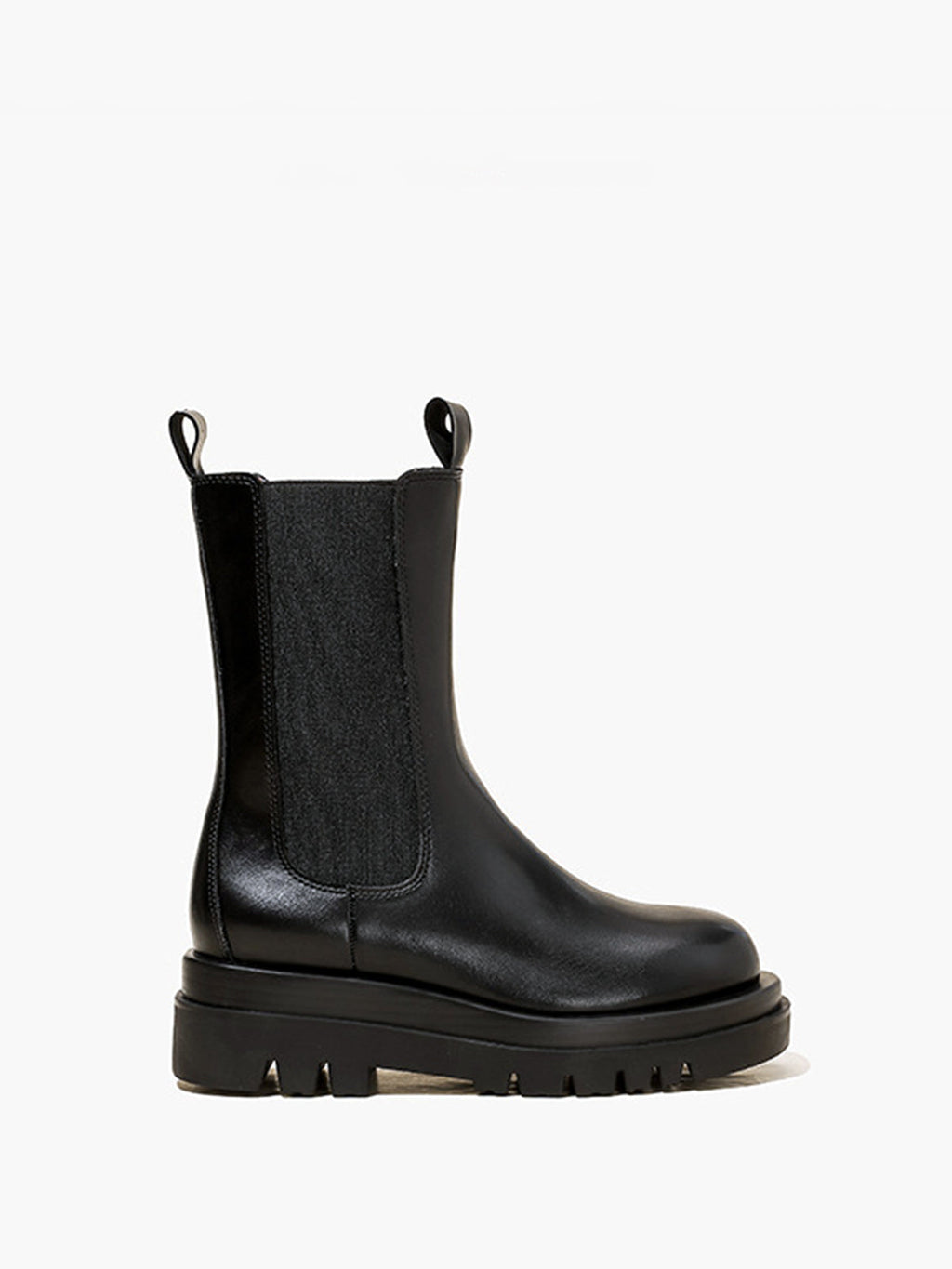 Chunky Platform Chelsea Boots – Slip-On Ankle Boots with Thick Sole