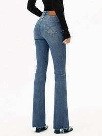 Stylish Denim Jeans – Women’s High-Waist Slim Fit Cotton Blend Jeans with Light Stretch