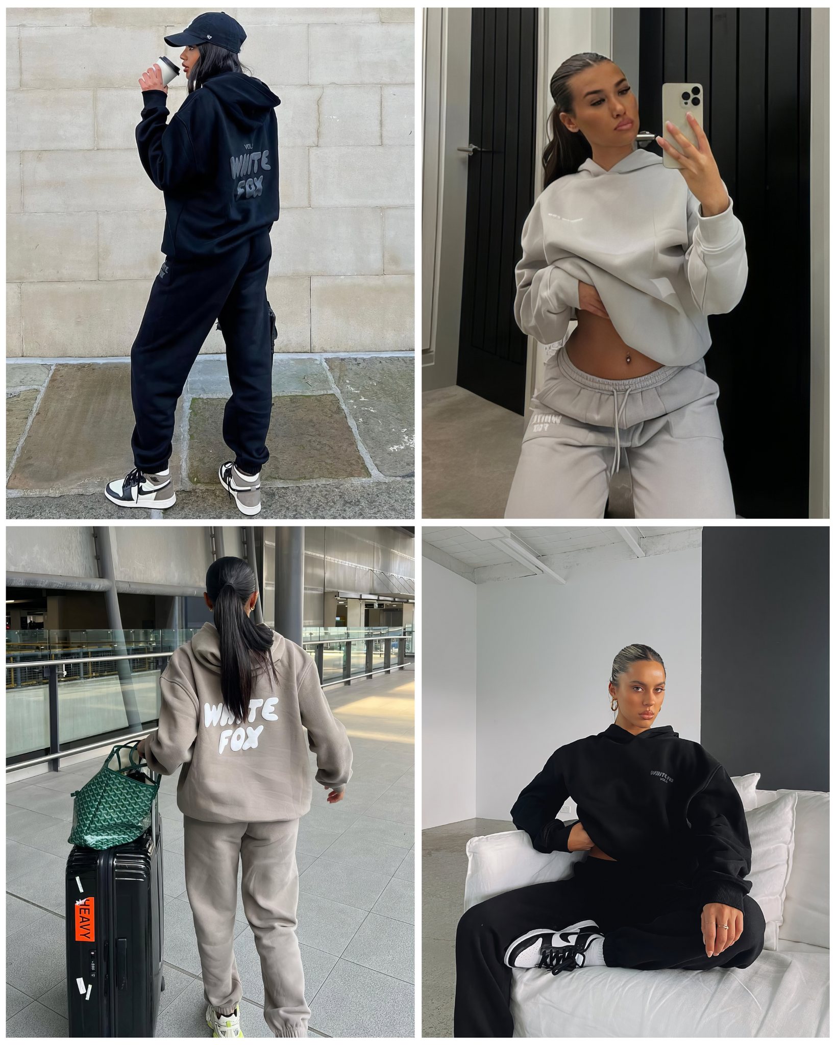 WhiteFox Set – Women's Two-Piece Hoodie & Pants Tracksuit