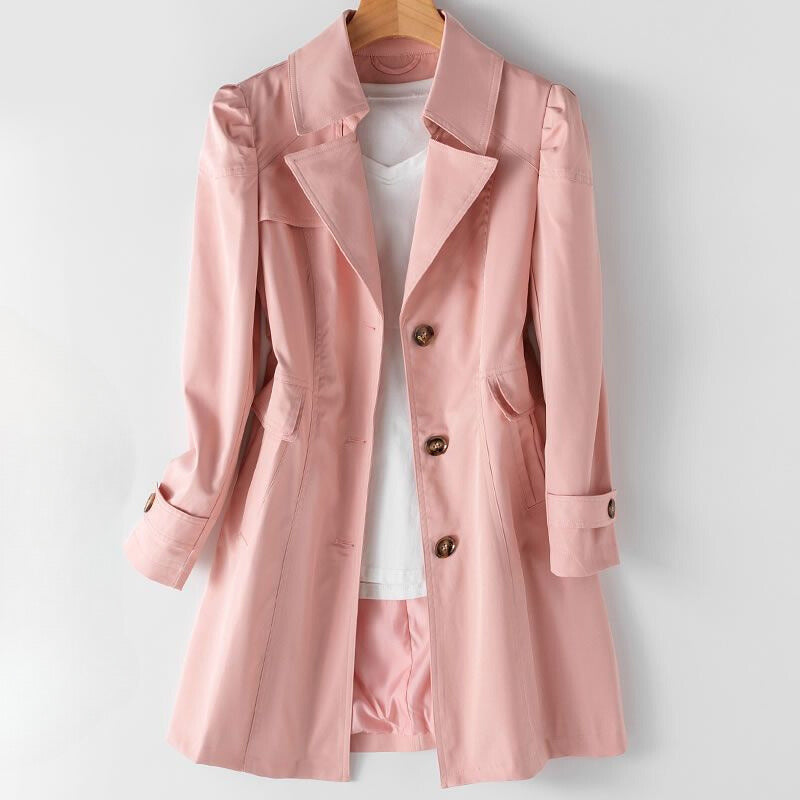 Classic Lightweight Trench Coat – Elegant, Tailored & Timeless