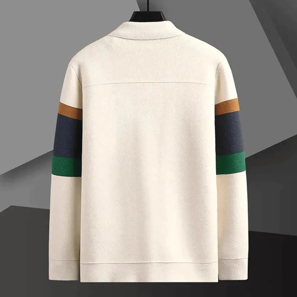 Bruno | Men’s Luxury Jacquard Knit Cardigan
