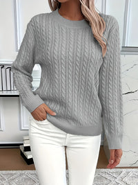 Women’s Cable Knit Jumper – Cozy Classic Sweater for Fall & Winter