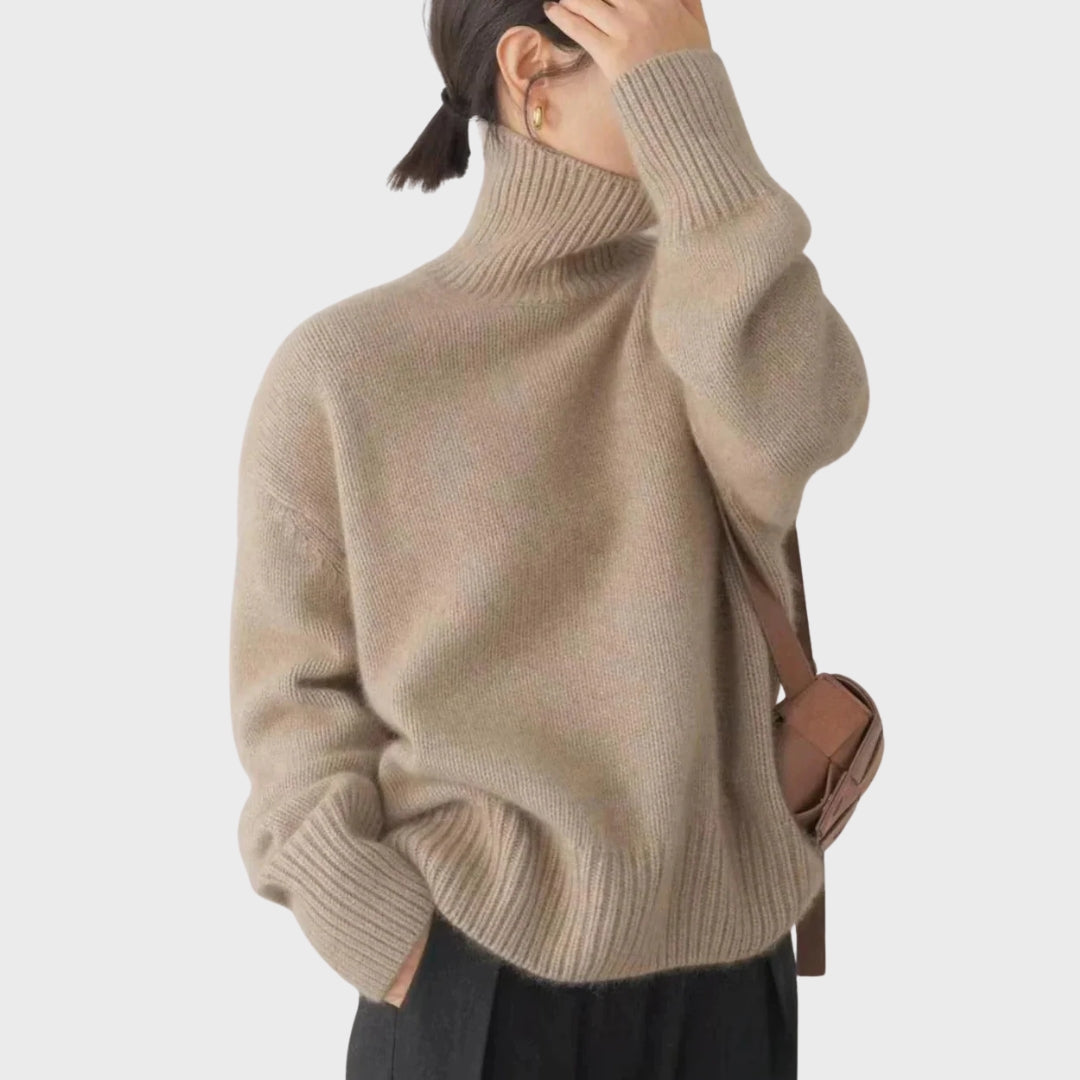 Cashmere Sweater for Women, Cozy Warm Turtleneck, Luxuriously Soft Classic Design
