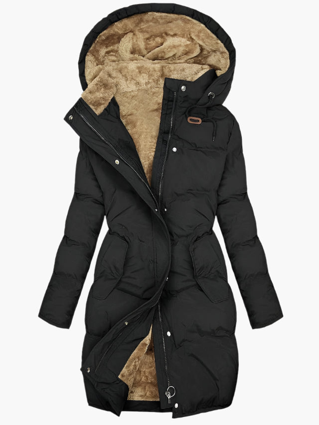 Cassy | Women’s Elegant Winter Quilted Hooded Coat