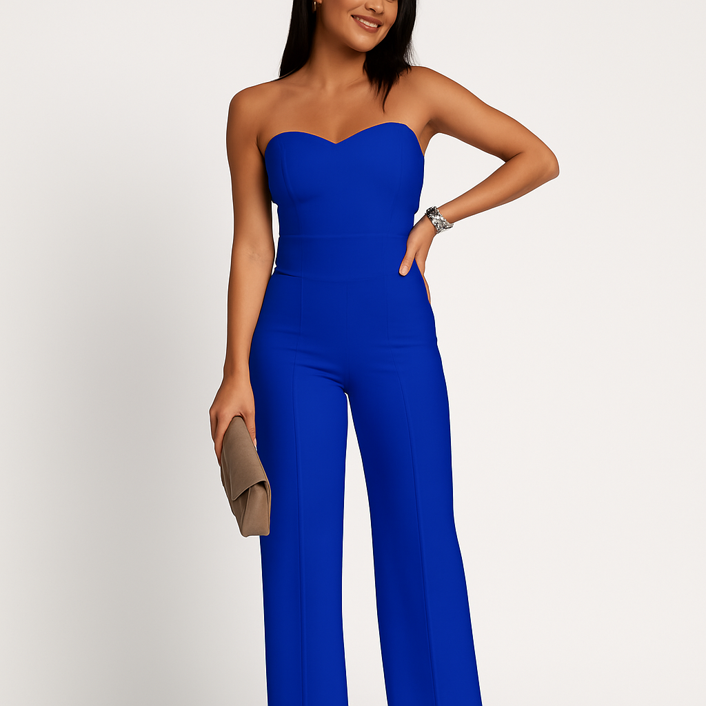 Charlie | Elegant Strapless Jumpsuit | Ladies Set