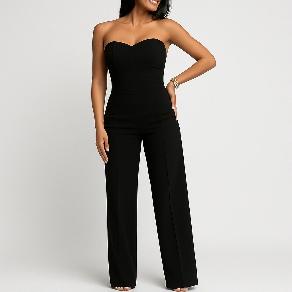 Charlie | Elegant Strapless Jumpsuit | Ladies Set
