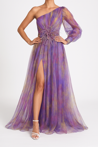 Eunice Women's Evening Long Dress - Elegant maxi dress in lightweight material for summer