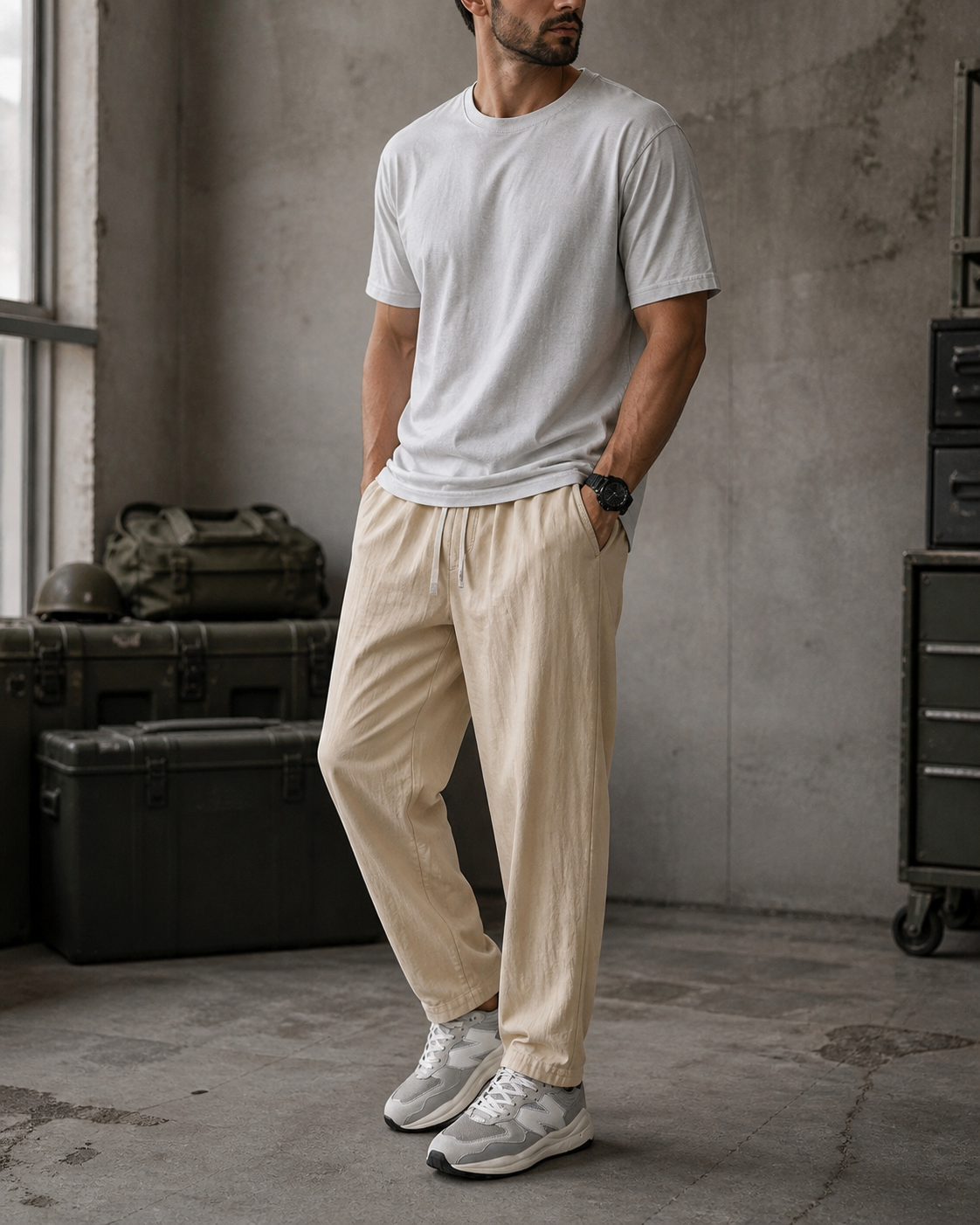 Kyoto | Men's Wide Leg Linen Pants
