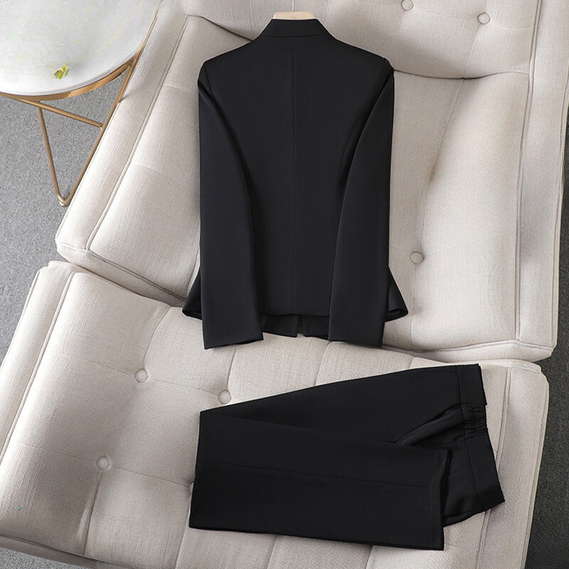 Women’s Tailored Blazer & Pants Suit Set – Elegant Office Two-Piece Outfit