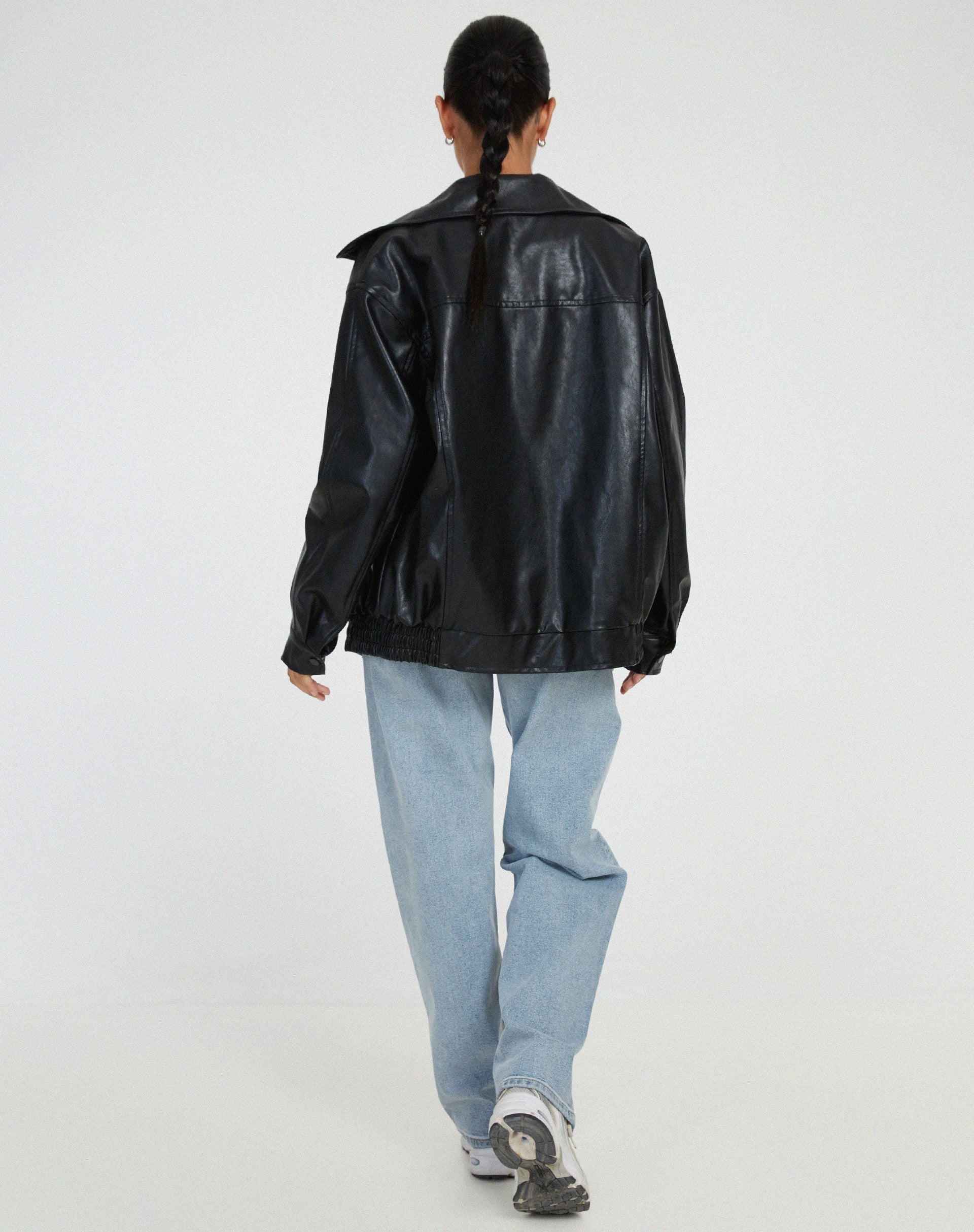 Clarina | Women’s Oversized Leather Jacket with Modern Edge