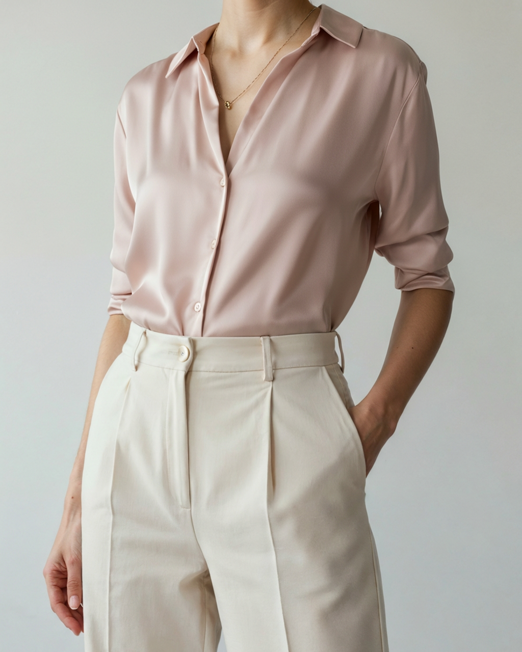 Women’s Satin Shirt – Classic Oversized Silky Button Down Blouse for Elegant Everyday Wear