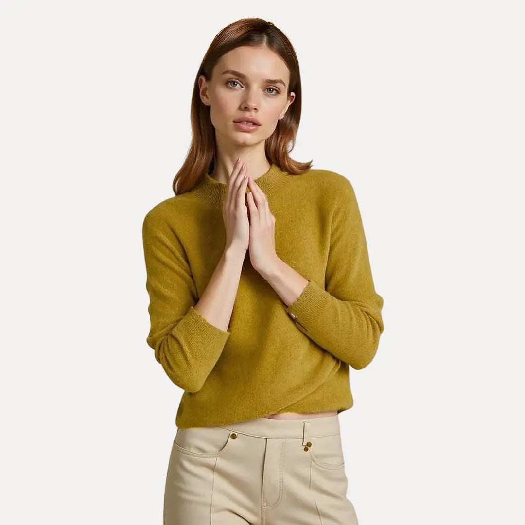 Cora | Women’s Knitted Wool Crewneck Sweater