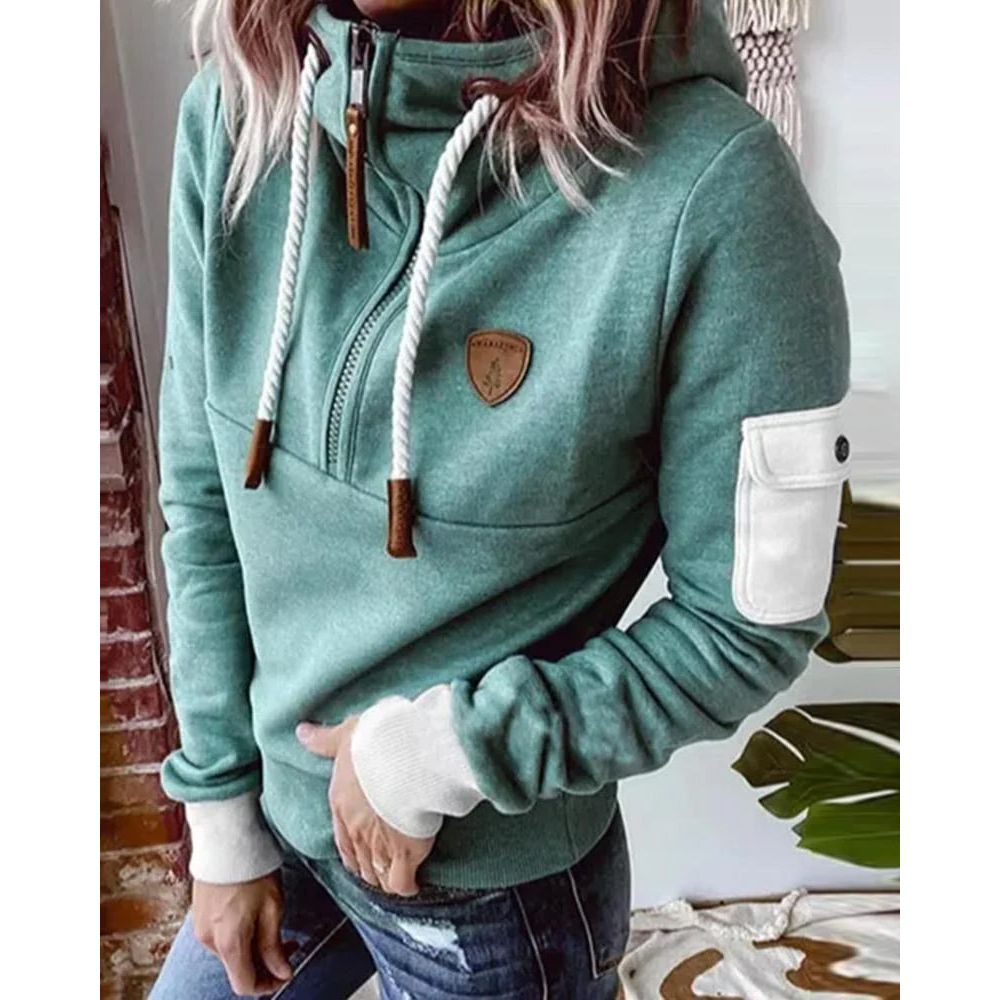 Cyra | Women’s Fleece-Lined Half-Zip Hoodie