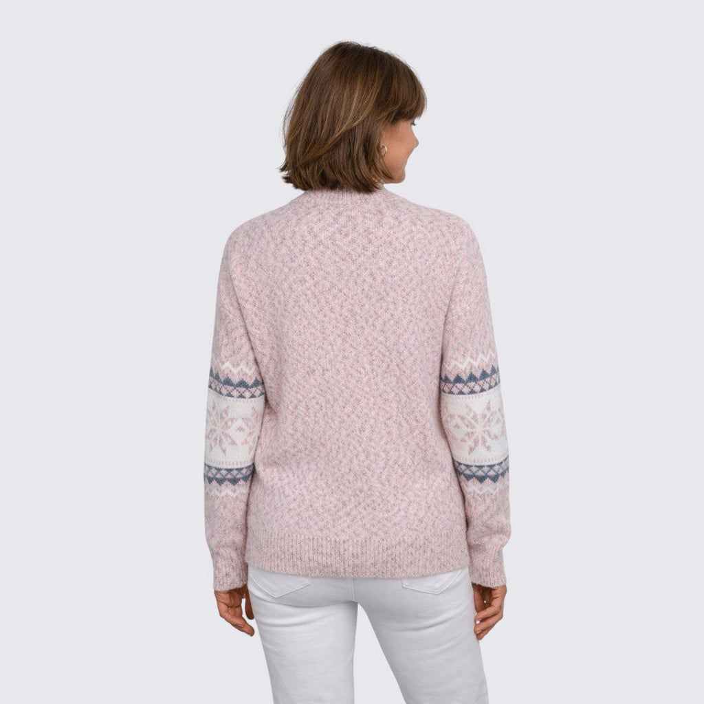 Fair Isle Mock Neck Sweater for Women