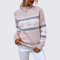 Fair Isle Mock Neck Sweater for Women